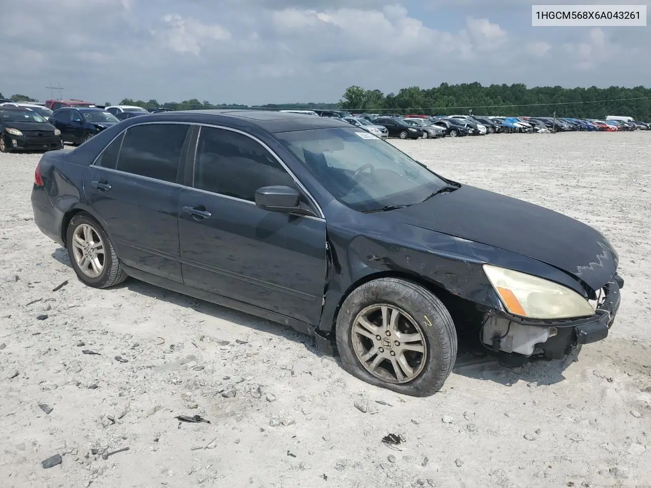 2006 Honda Accord Ex VIN: 1HGCM568X6A043261 Lot: 62851745