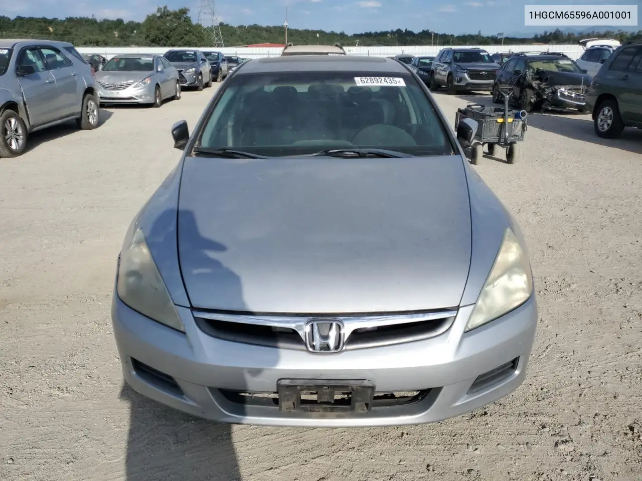 2006 Honda Accord Ex VIN: 1HGCM65596A001001 Lot: 62892435