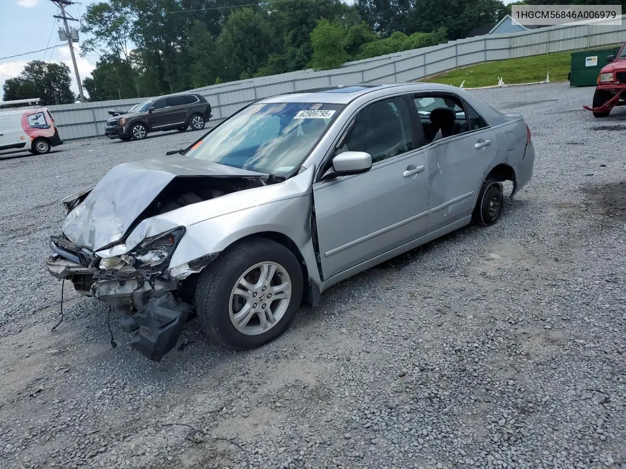 2006 Honda Accord Ex VIN: 1HGCM56846A006979 Lot: 62909795