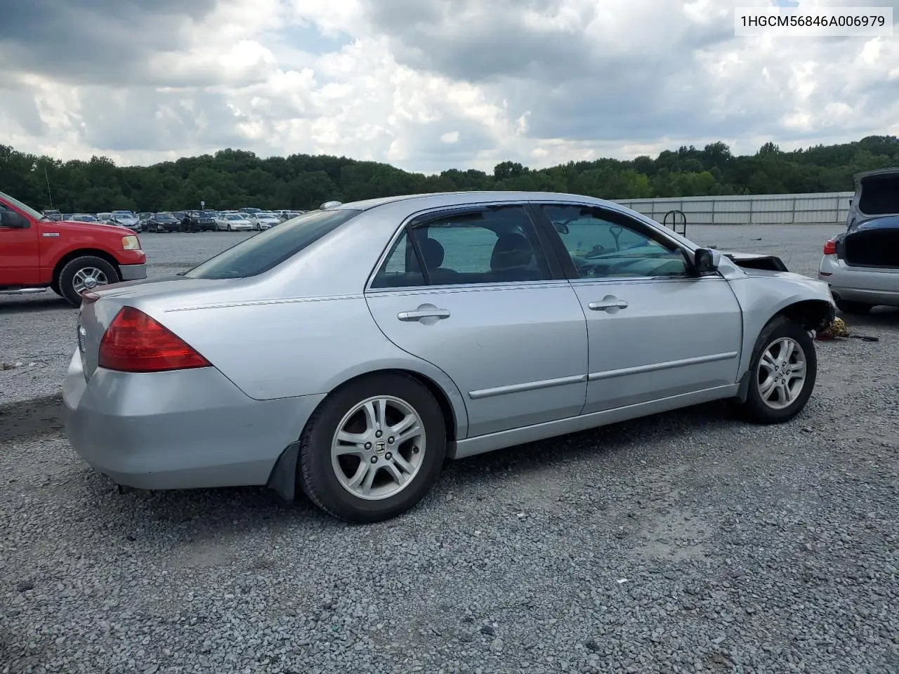 2006 Honda Accord Ex VIN: 1HGCM56846A006979 Lot: 62909795