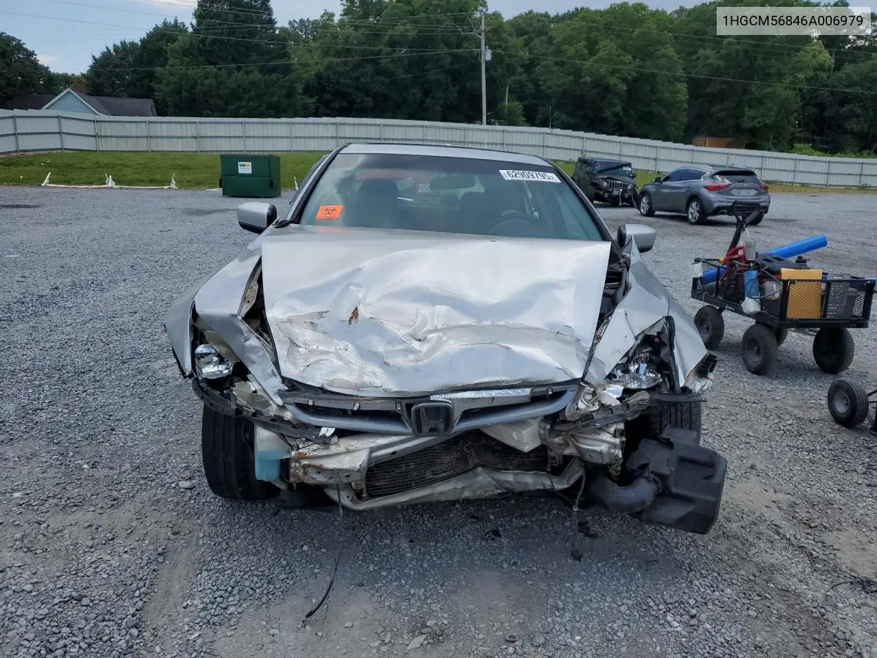 2006 Honda Accord Ex VIN: 1HGCM56846A006979 Lot: 62909795
