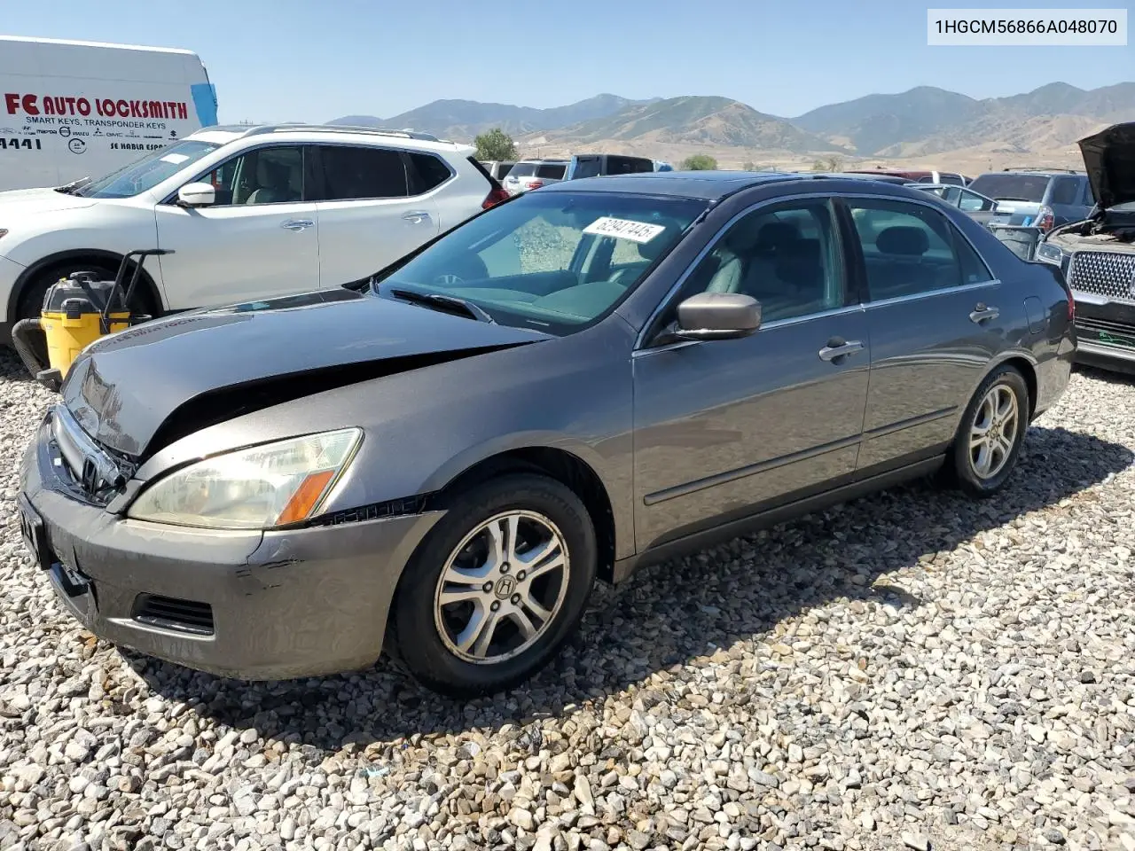 2006 Honda Accord Ex VIN: 1HGCM56866A048070 Lot: 62947445