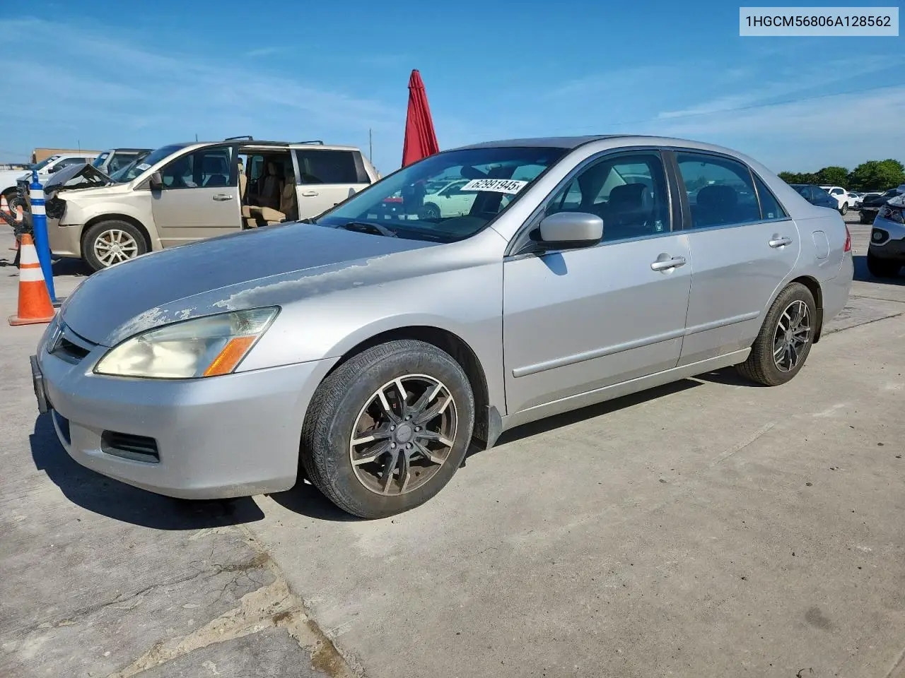 2006 Honda Accord Ex VIN: 1HGCM56806A128562 Lot: 62991945