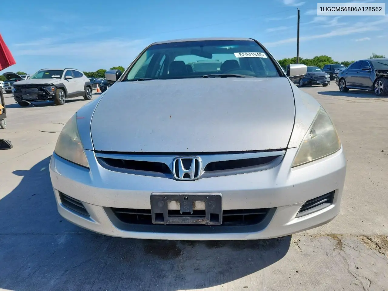 2006 Honda Accord Ex VIN: 1HGCM56806A128562 Lot: 62991945