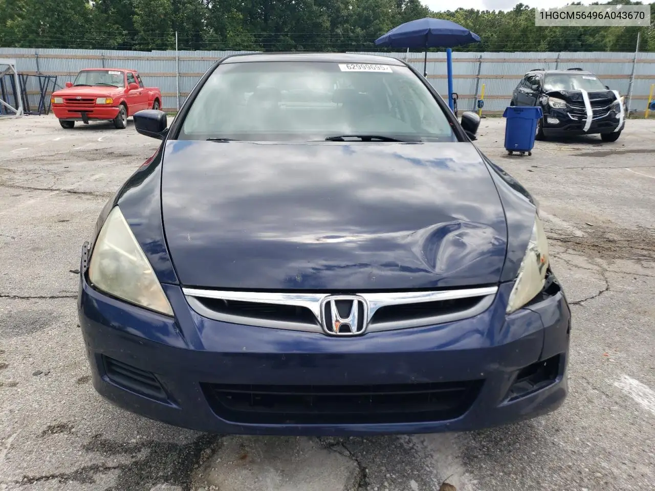 2006 Honda Accord Lx VIN: 1HGCM56496A043670 Lot: 62999695