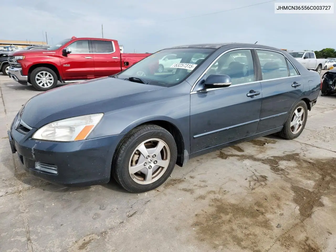 2006 Honda Accord Hybrid VIN: JHMCN36556C003727 Lot: 63257315