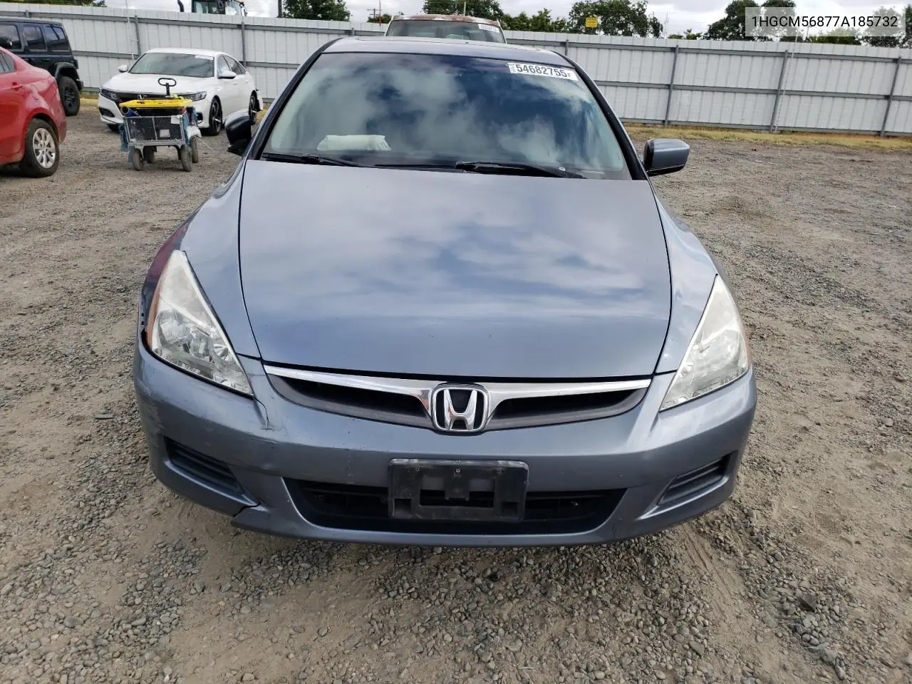 2007 Honda Accord Ex VIN: 1HGCM56877A185732 Lot: 54682755