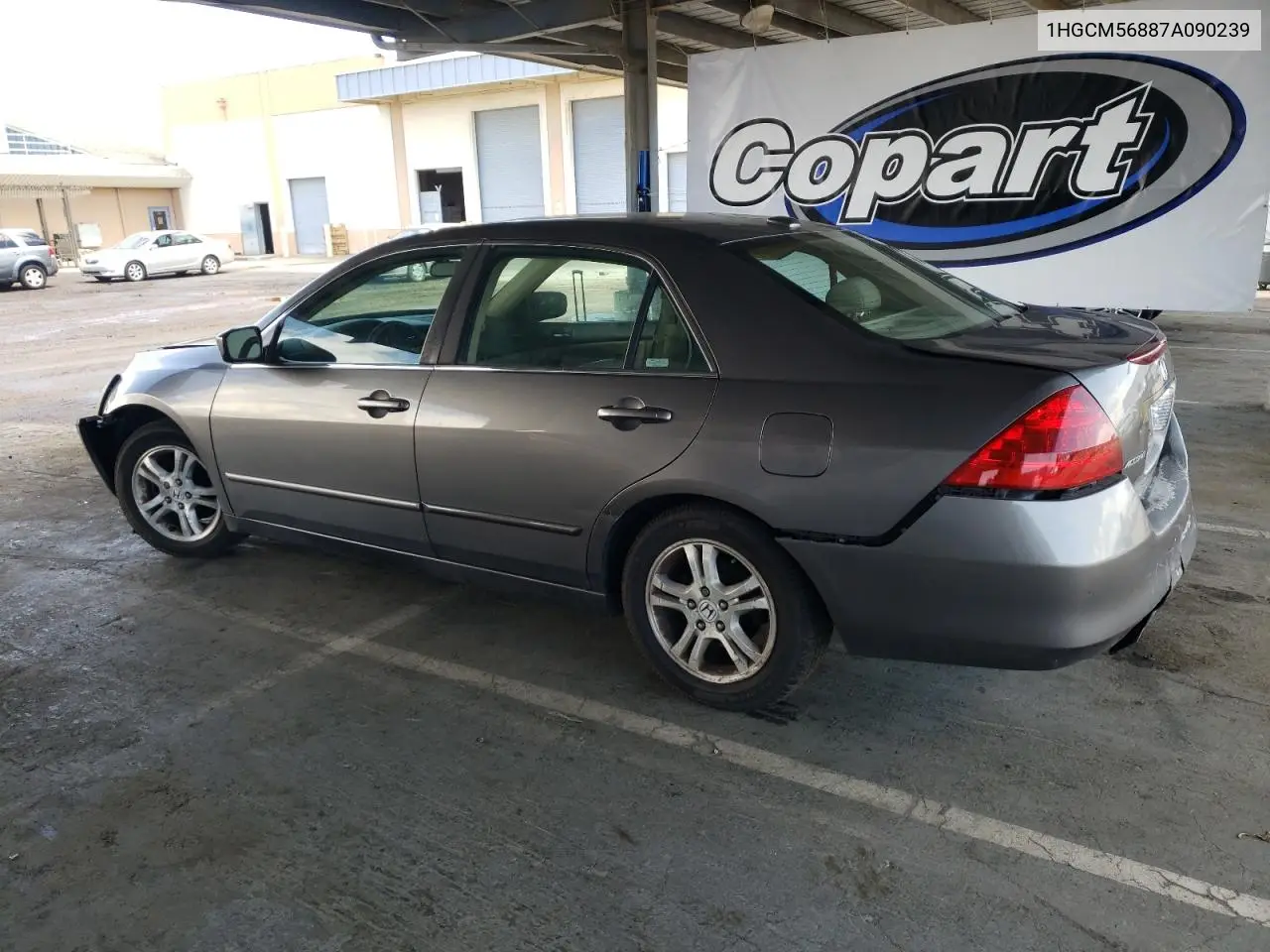 2007 Honda Accord Ex VIN: 1HGCM56887A090239 Lot: 56753245