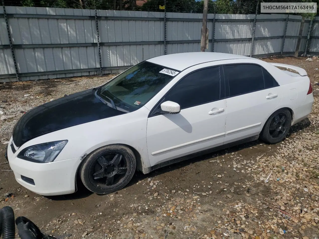 2007 Honda Accord Lx VIN: 1HGCM56417A163495 Lot: 57062545