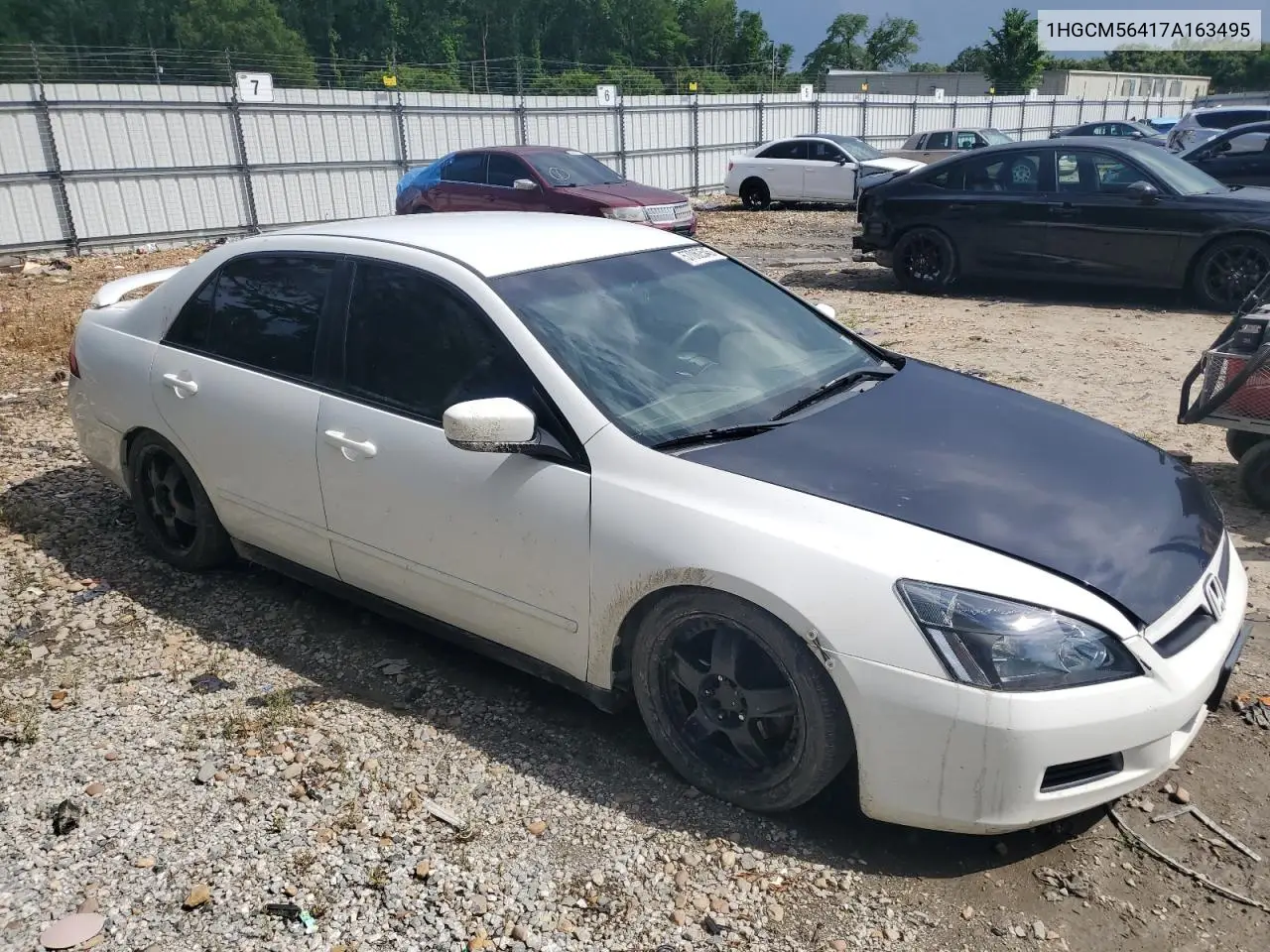 2007 Honda Accord Lx VIN: 1HGCM56417A163495 Lot: 57062545