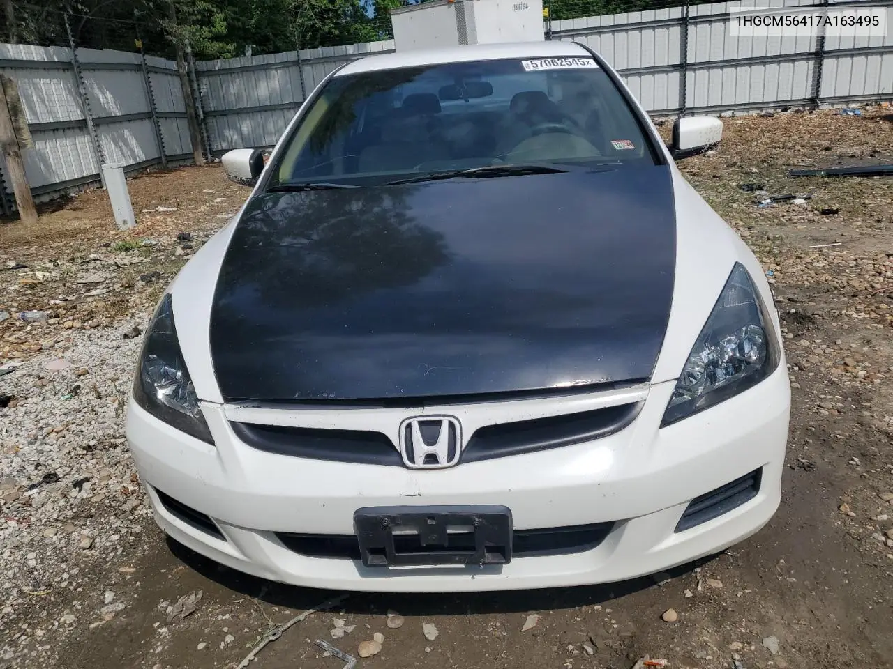 2007 Honda Accord Lx VIN: 1HGCM56417A163495 Lot: 57062545