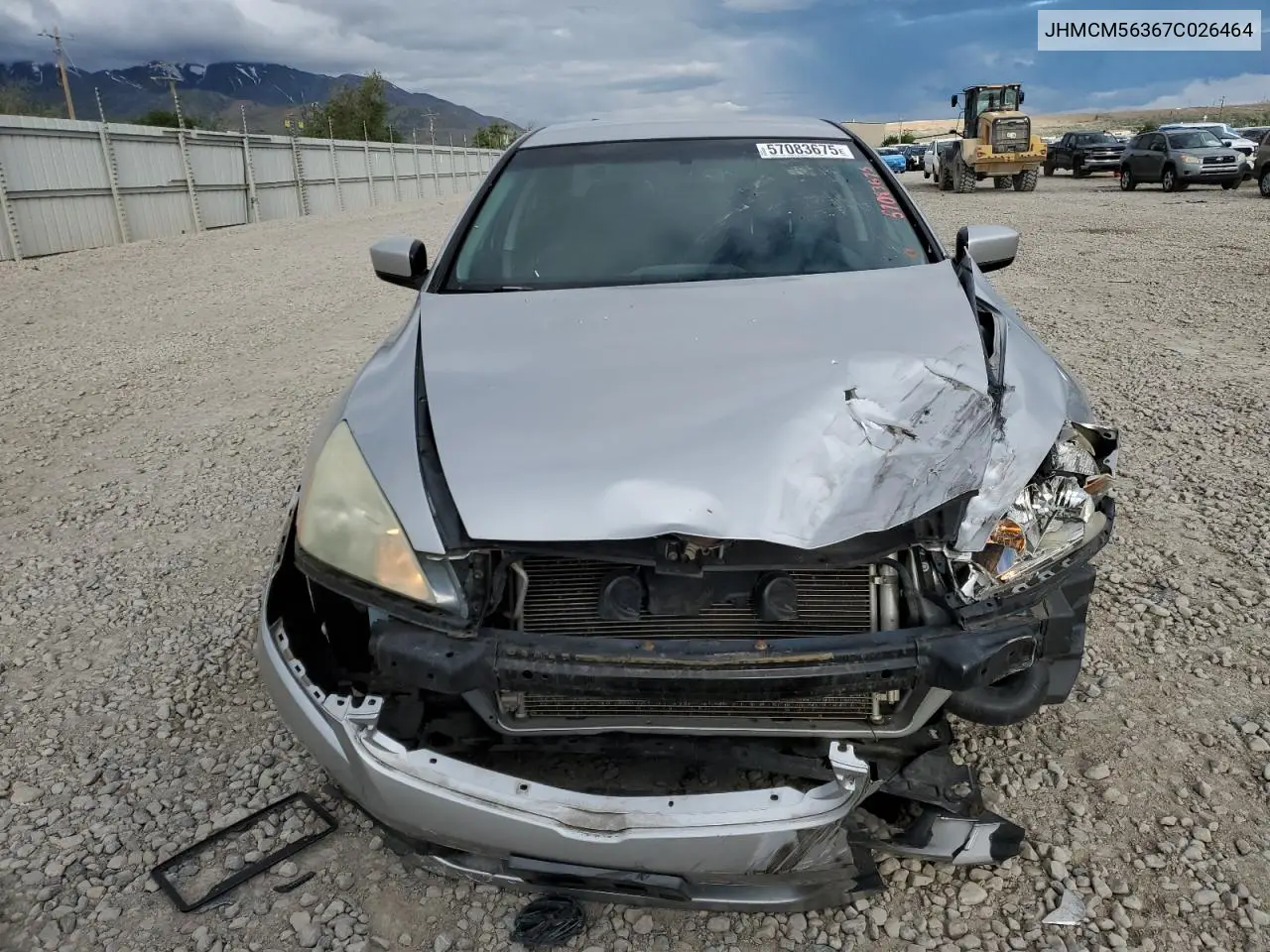 2007 Honda Accord Se VIN: JHMCM56367C026464 Lot: 57083675