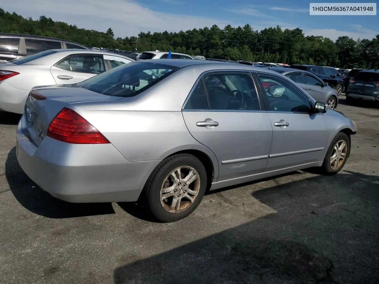 2007 Honda Accord Se VIN: 1HGCM56367A041948 Lot: 62104555