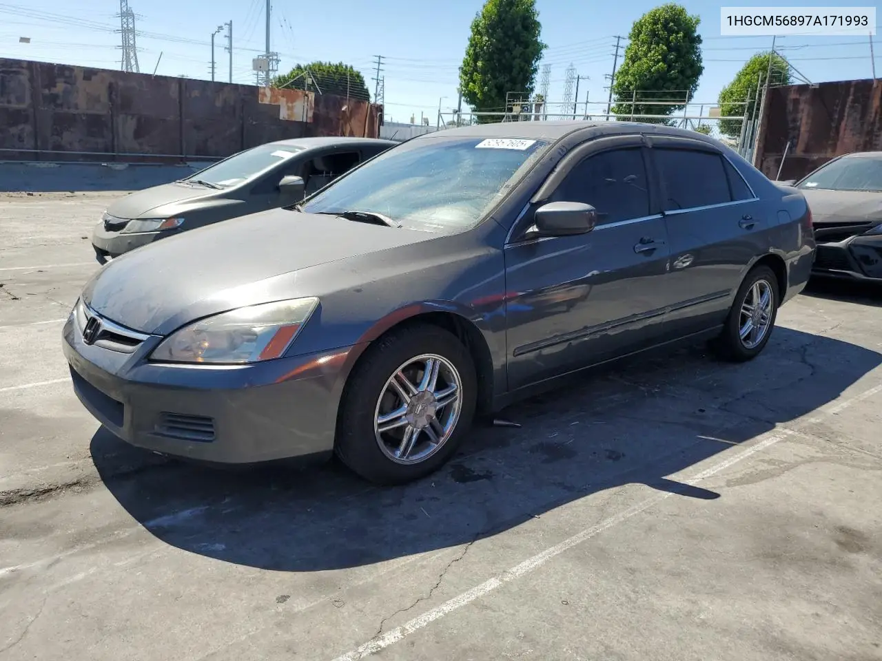 2007 Honda Accord Ex VIN: 1HGCM56897A171993 Lot: 62957605