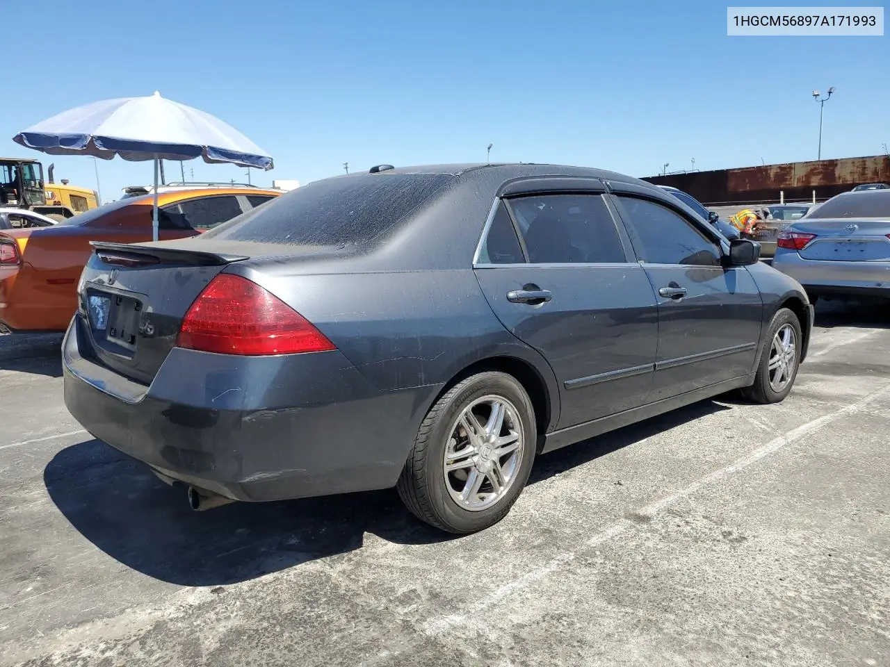 2007 Honda Accord Ex VIN: 1HGCM56897A171993 Lot: 62957605