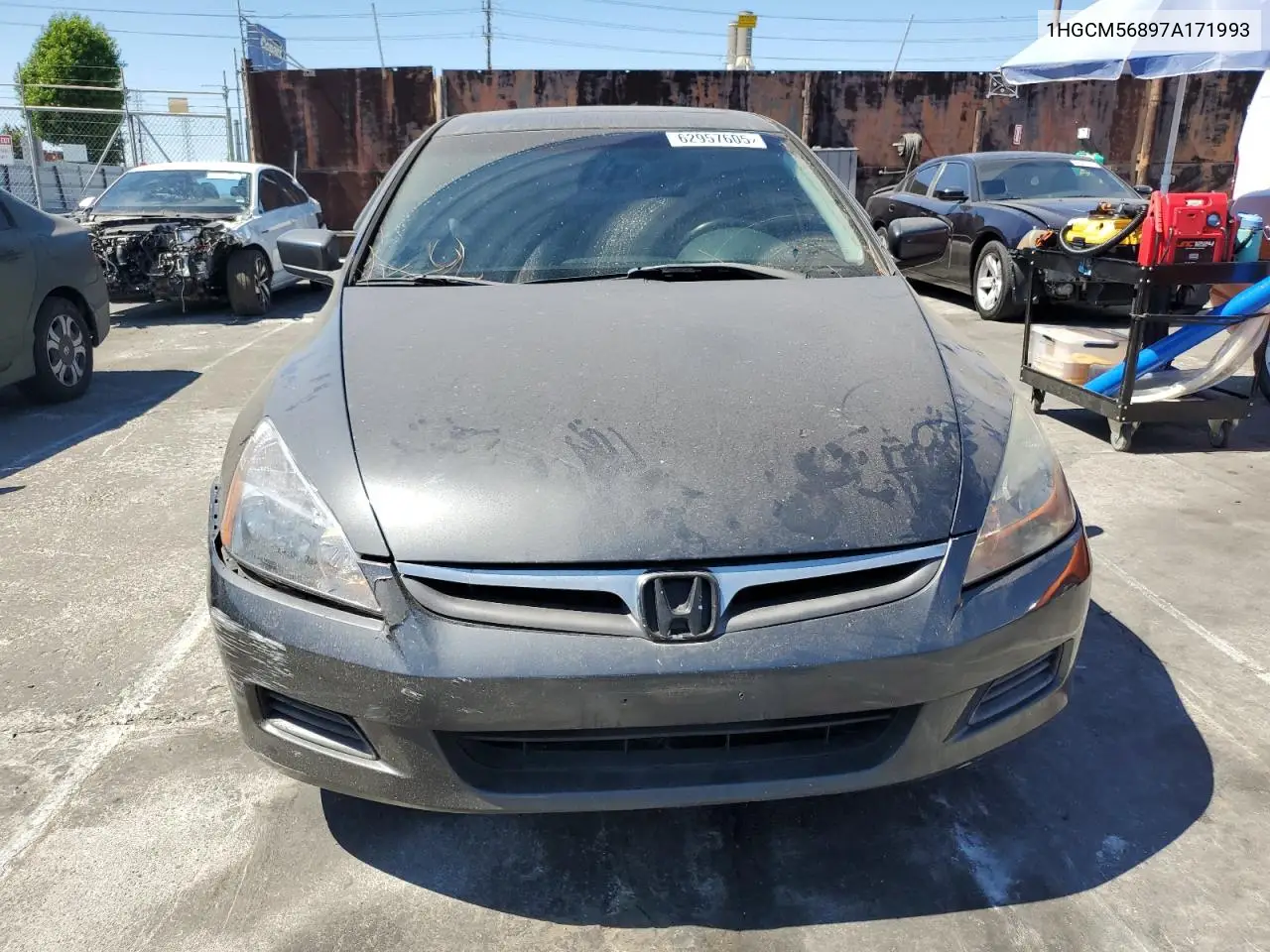 2007 Honda Accord Ex VIN: 1HGCM56897A171993 Lot: 62957605