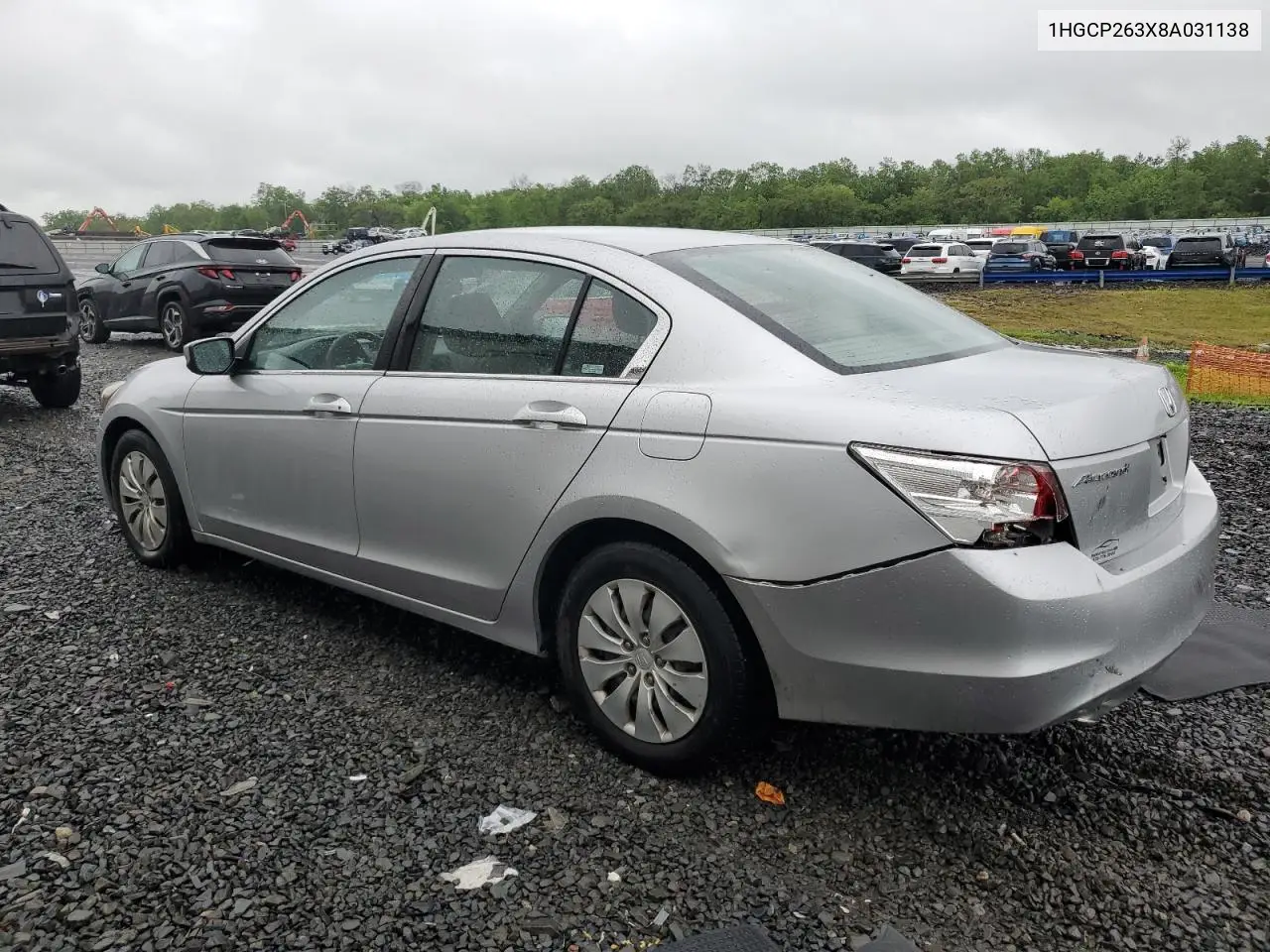 2008 Honda Accord Lx VIN: 1HGCP263X8A031138 Lot: 56639705
