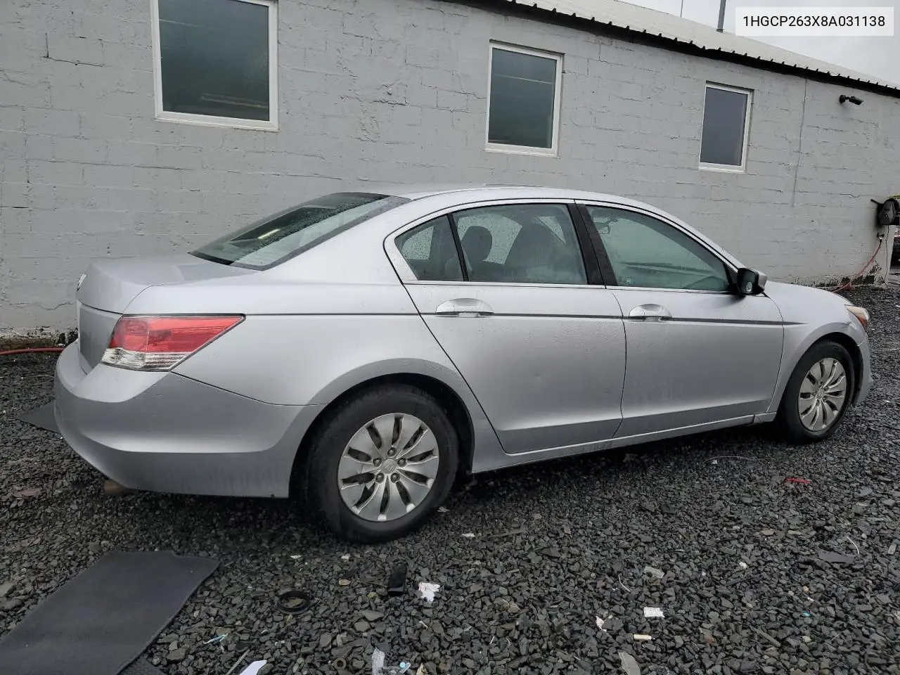 2008 Honda Accord Lx VIN: 1HGCP263X8A031138 Lot: 56639705