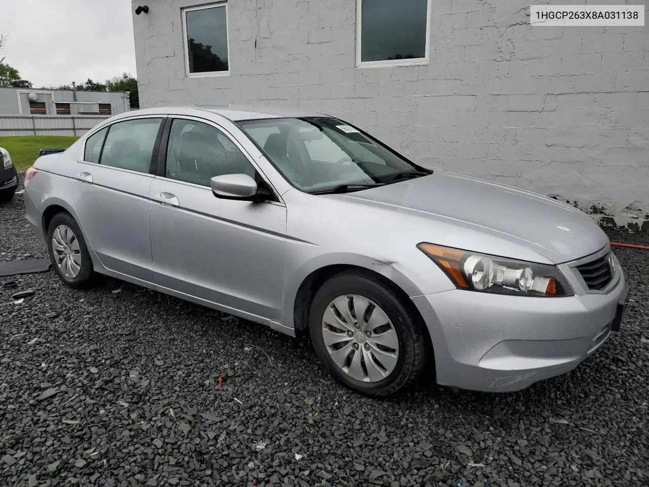 2008 Honda Accord Lx VIN: 1HGCP263X8A031138 Lot: 56639705