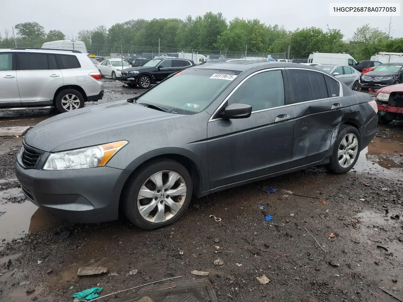 2008 Honda Accord Exl VIN: 1HGCP26878A077053 Lot: 56919675