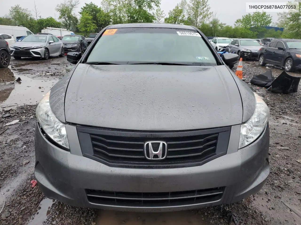 2008 Honda Accord Exl VIN: 1HGCP26878A077053 Lot: 56919675