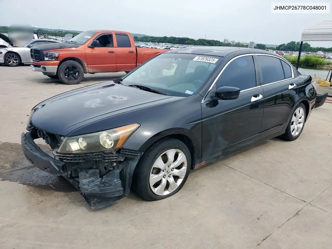2008 Honda Accord Ex VIN: JHMCP26778C048001 Lot: 57029325