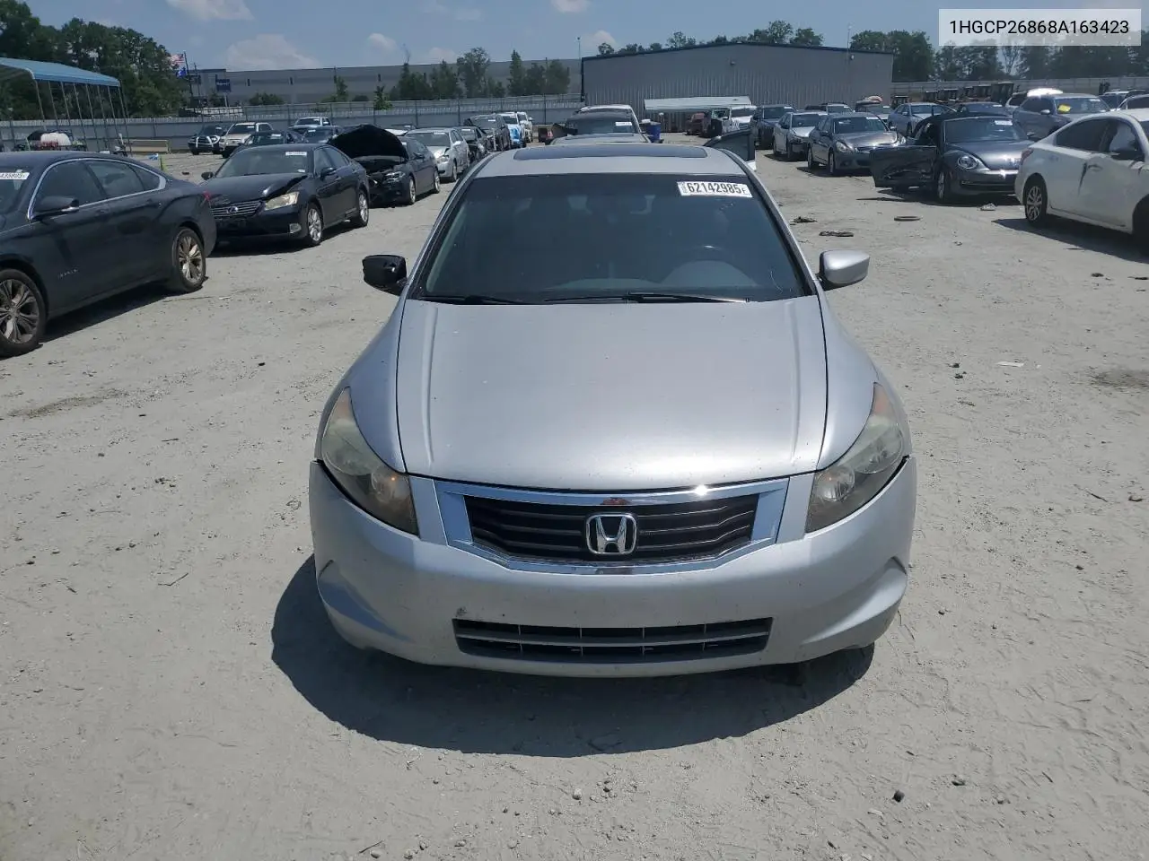 2008 Honda Accord Exl VIN: 1HGCP26868A163423 Lot: 62142985