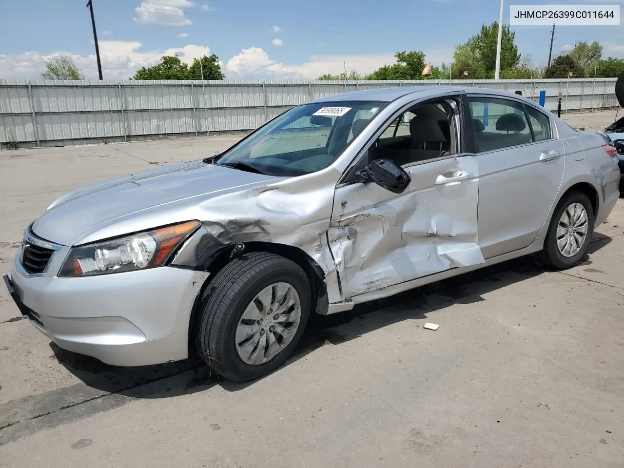 2009 Honda Accord Lx VIN: JHMCP26399C011644 Lot: 56599065