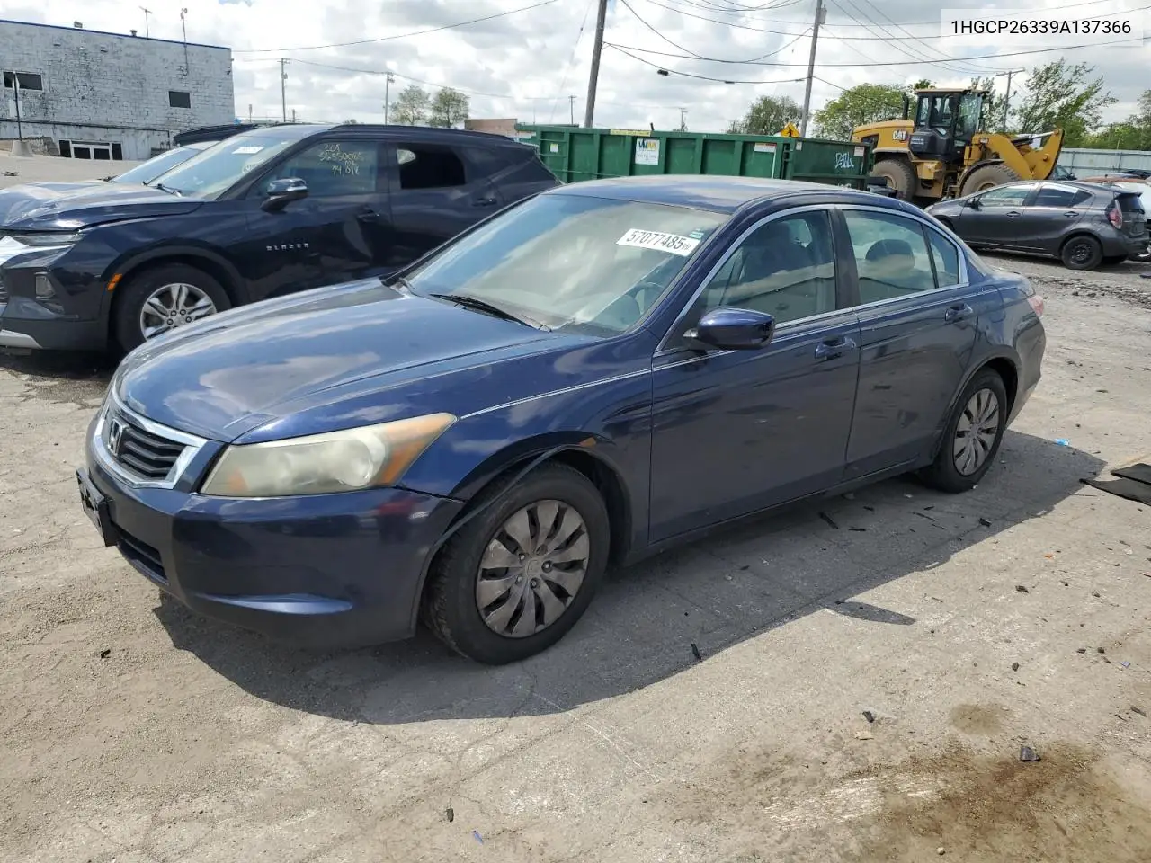 2009 Honda Accord Lx VIN: 1HGCP26339A137366 Lot: 57077485