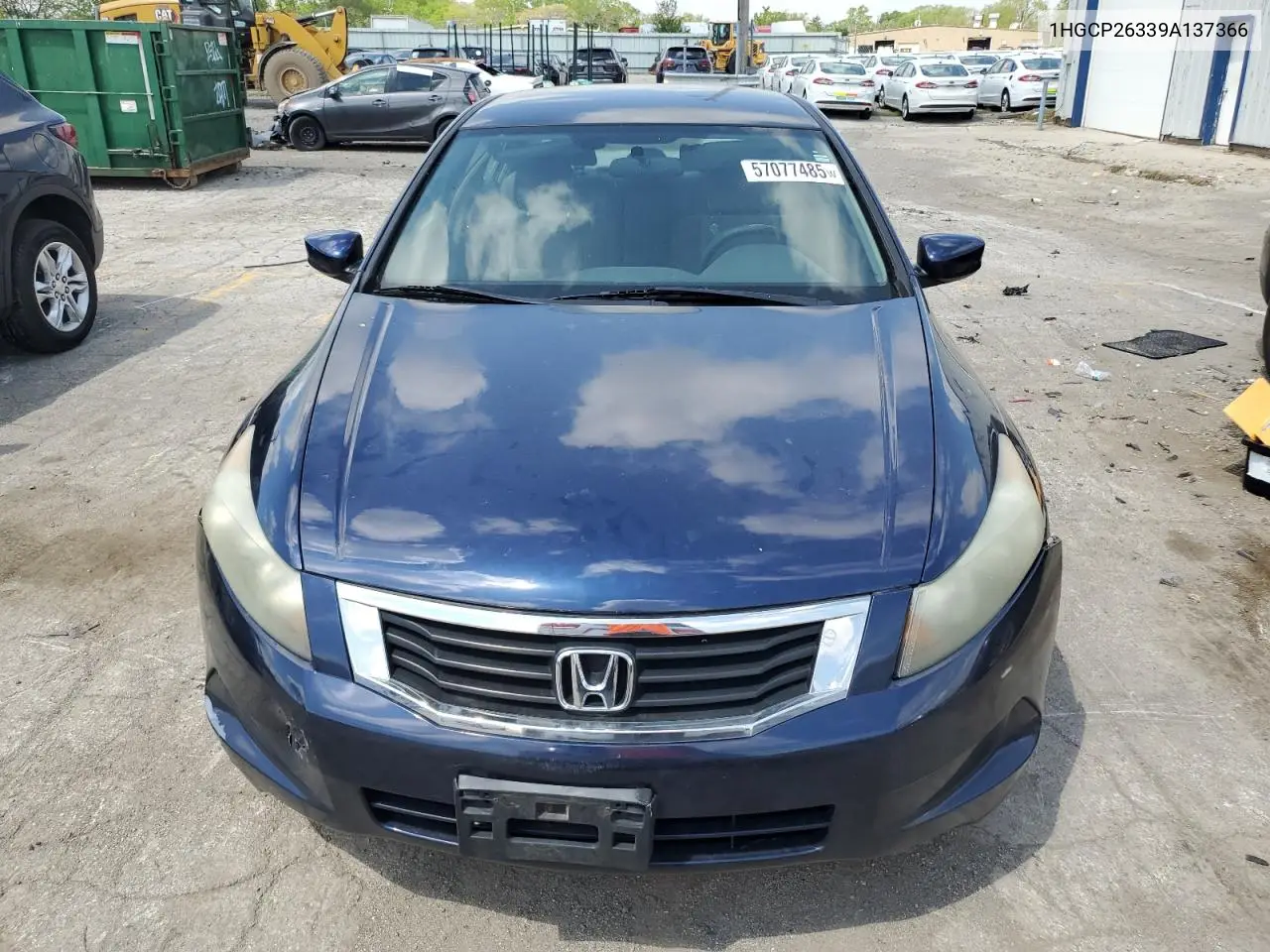 2009 Honda Accord Lx VIN: 1HGCP26339A137366 Lot: 57077485