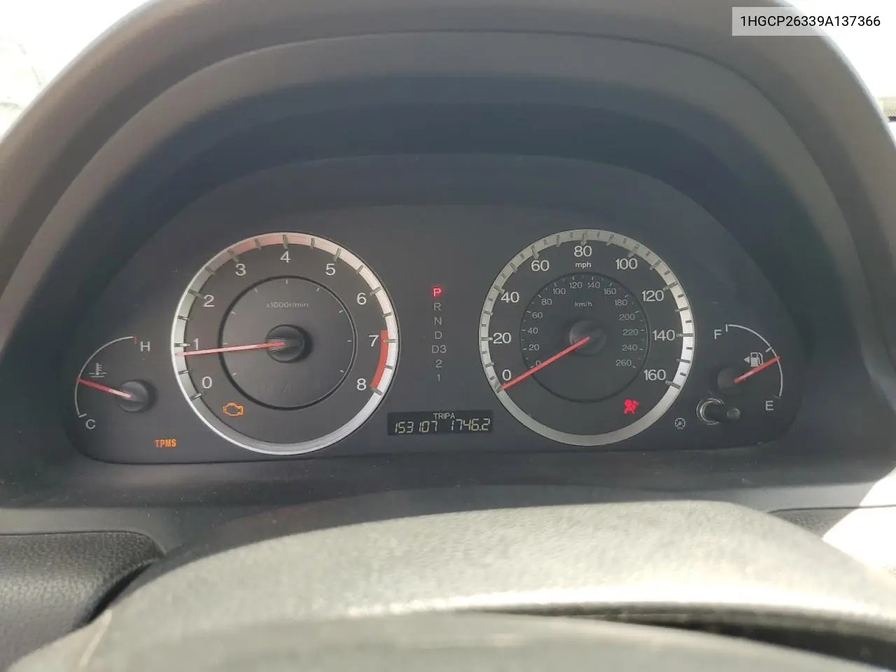 2009 Honda Accord Lx VIN: 1HGCP26339A137366 Lot: 57077485