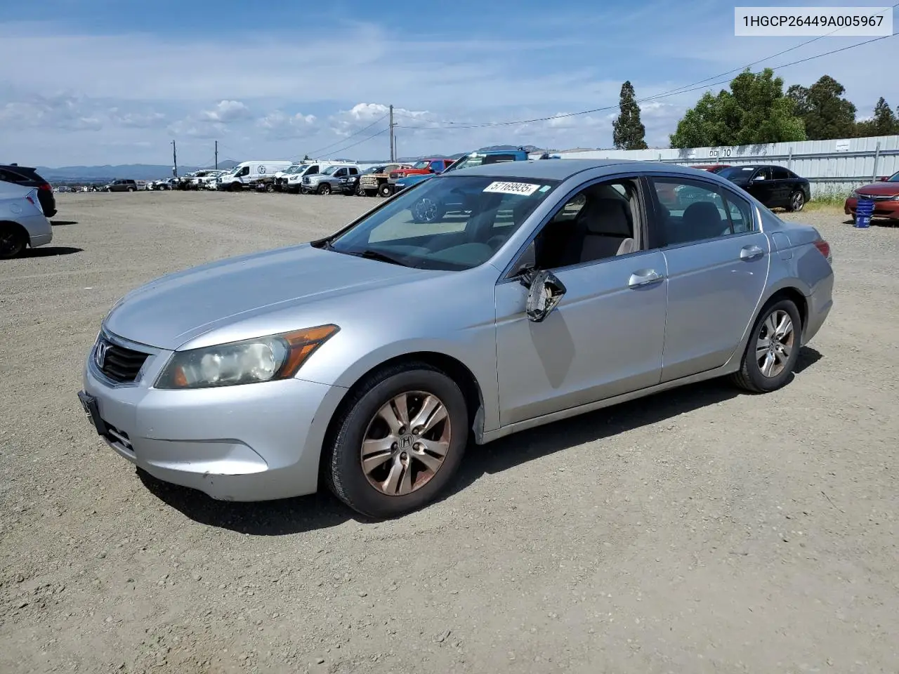 2009 Honda Accord Lxp VIN: 1HGCP26449A005967 Lot: 57169935