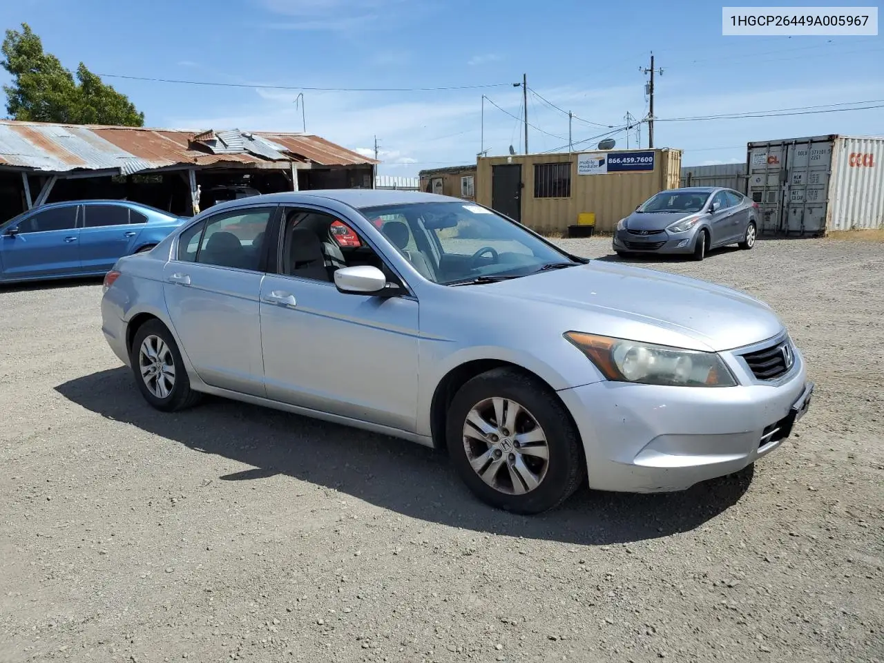 2009 Honda Accord Lxp VIN: 1HGCP26449A005967 Lot: 57169935