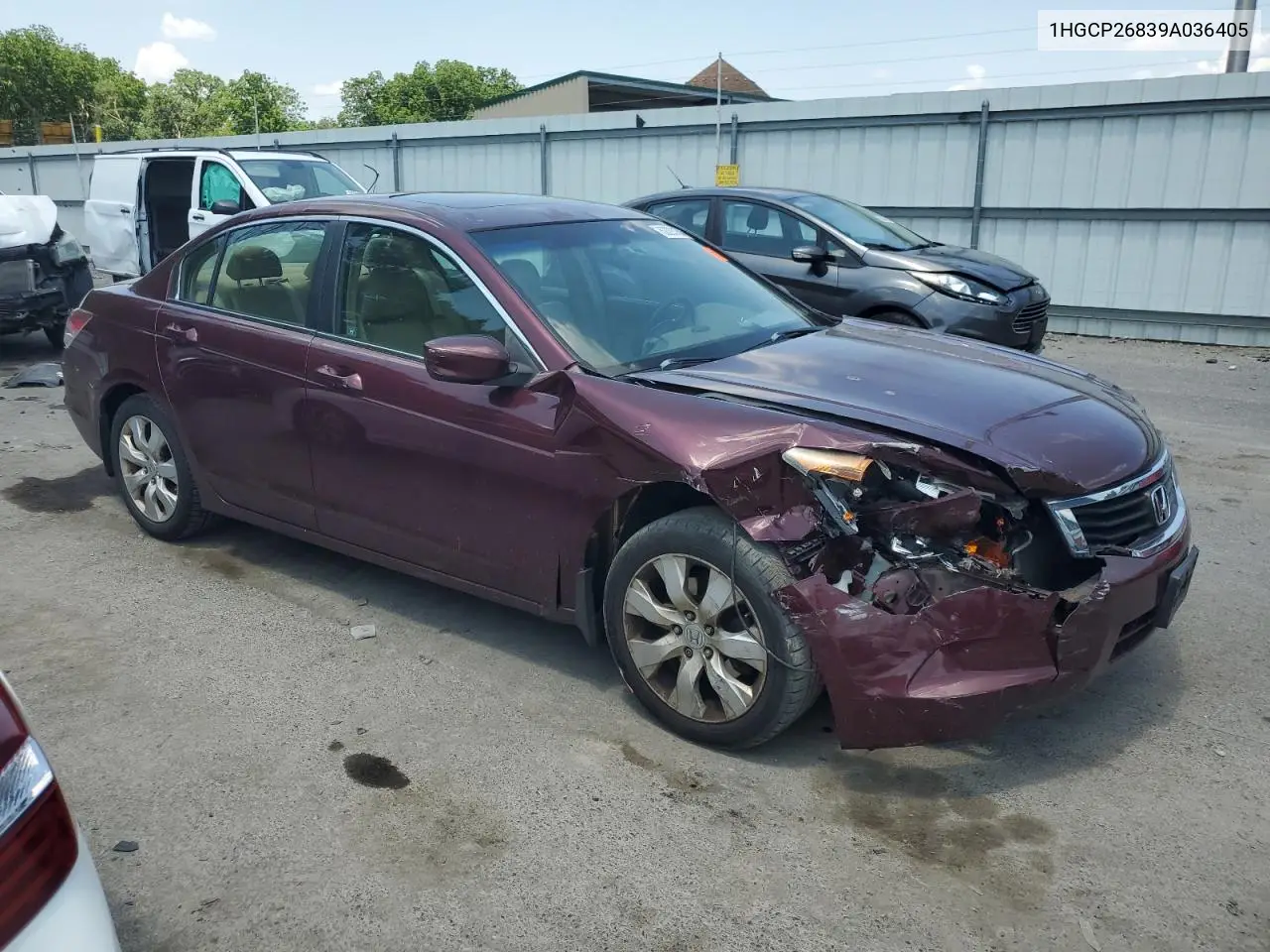 2009 Honda Accord Exl VIN: 1HGCP26839A036405 Lot: 62293355
