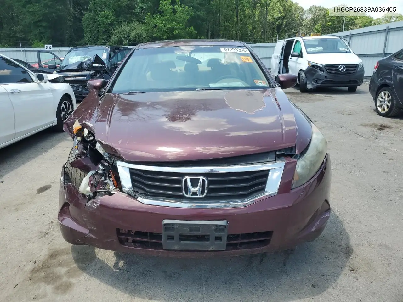2009 Honda Accord Exl VIN: 1HGCP26839A036405 Lot: 62293355