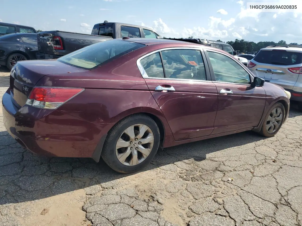 2009 Honda Accord Exl VIN: 1HGCP36869A020835 Lot: 63066575