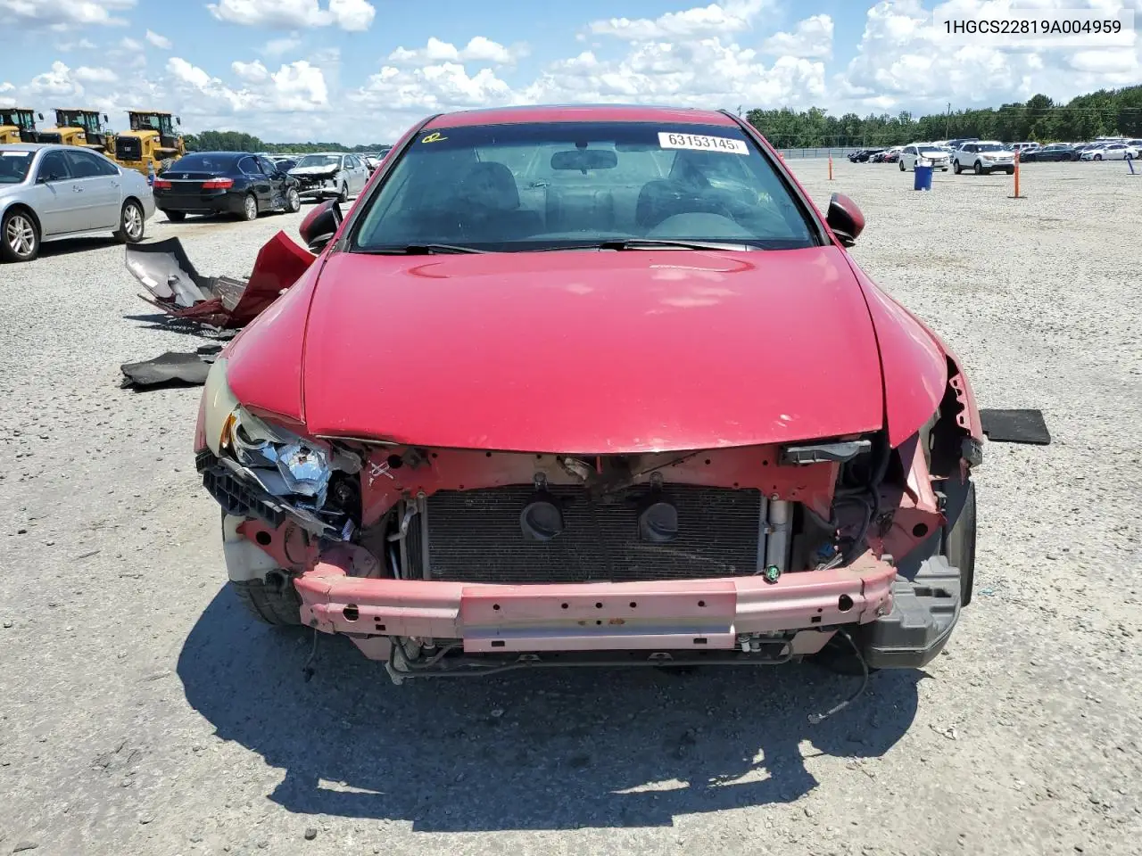 2009 Honda Accord Exl VIN: 1HGCS22819A004959 Lot: 63153145