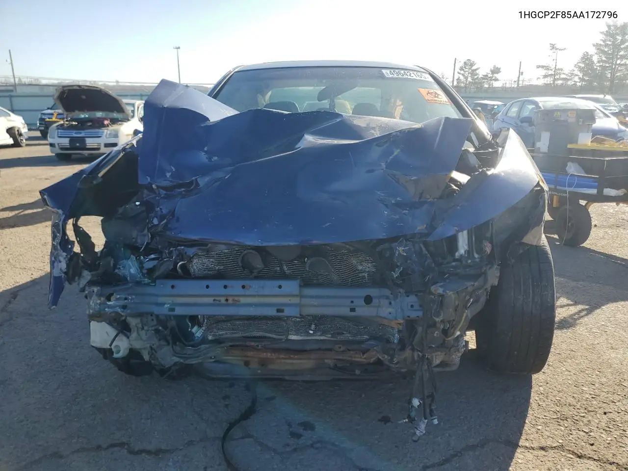 2010 Honda Accord Exl VIN: 1HGCP2F85AA172796 Lot: 49642165