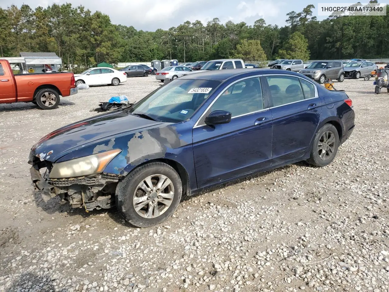 2010 Honda Accord Lxp VIN: 1HGCP2F48AA173440 Lot: 54321835
