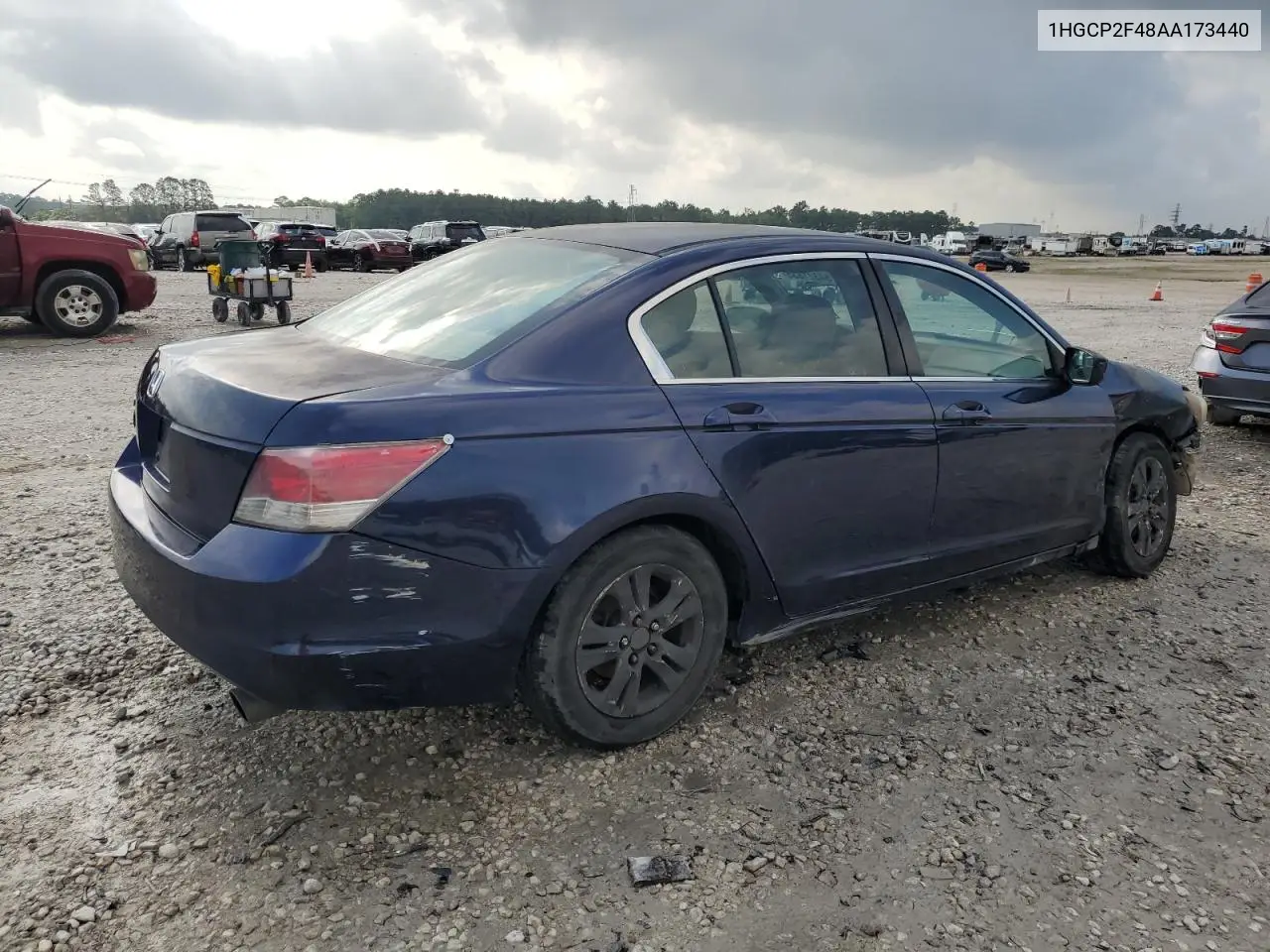 2010 Honda Accord Lxp VIN: 1HGCP2F48AA173440 Lot: 54321835
