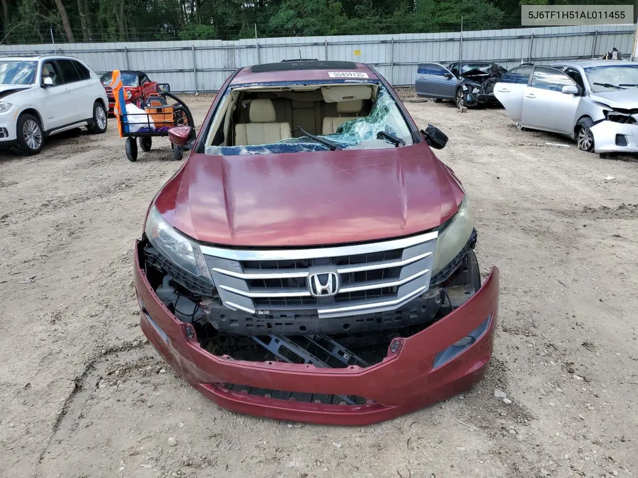 2010 Honda Accord Crosstour Exl VIN: 5J6TF1H51AL011455 Lot: 55459135