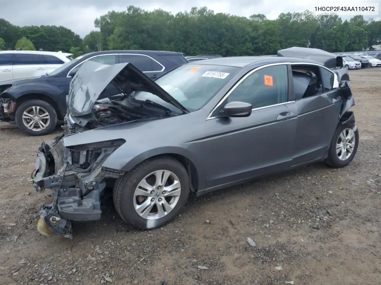 2010 Honda Accord Lxp VIN: 1HGCP2F43AA110472 Lot: 56197755