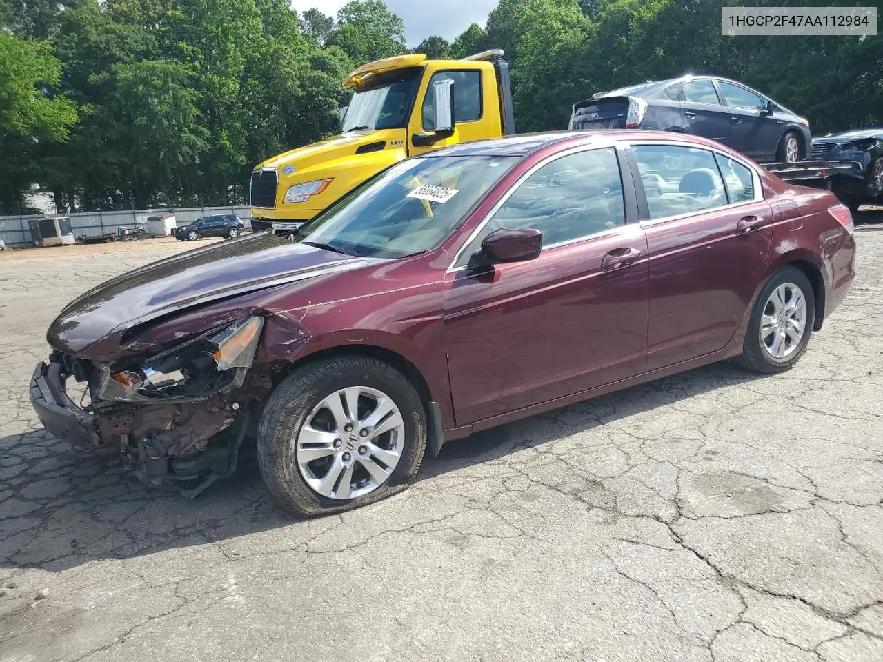 2010 Honda Accord Lxp VIN: 1HGCP2F47AA112984 Lot: 56664825