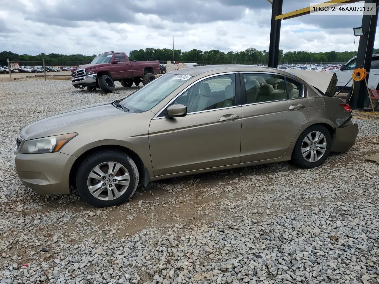 2010 Honda Accord Lxp VIN: 1HGCP2F46AA072137 Lot: 56883385