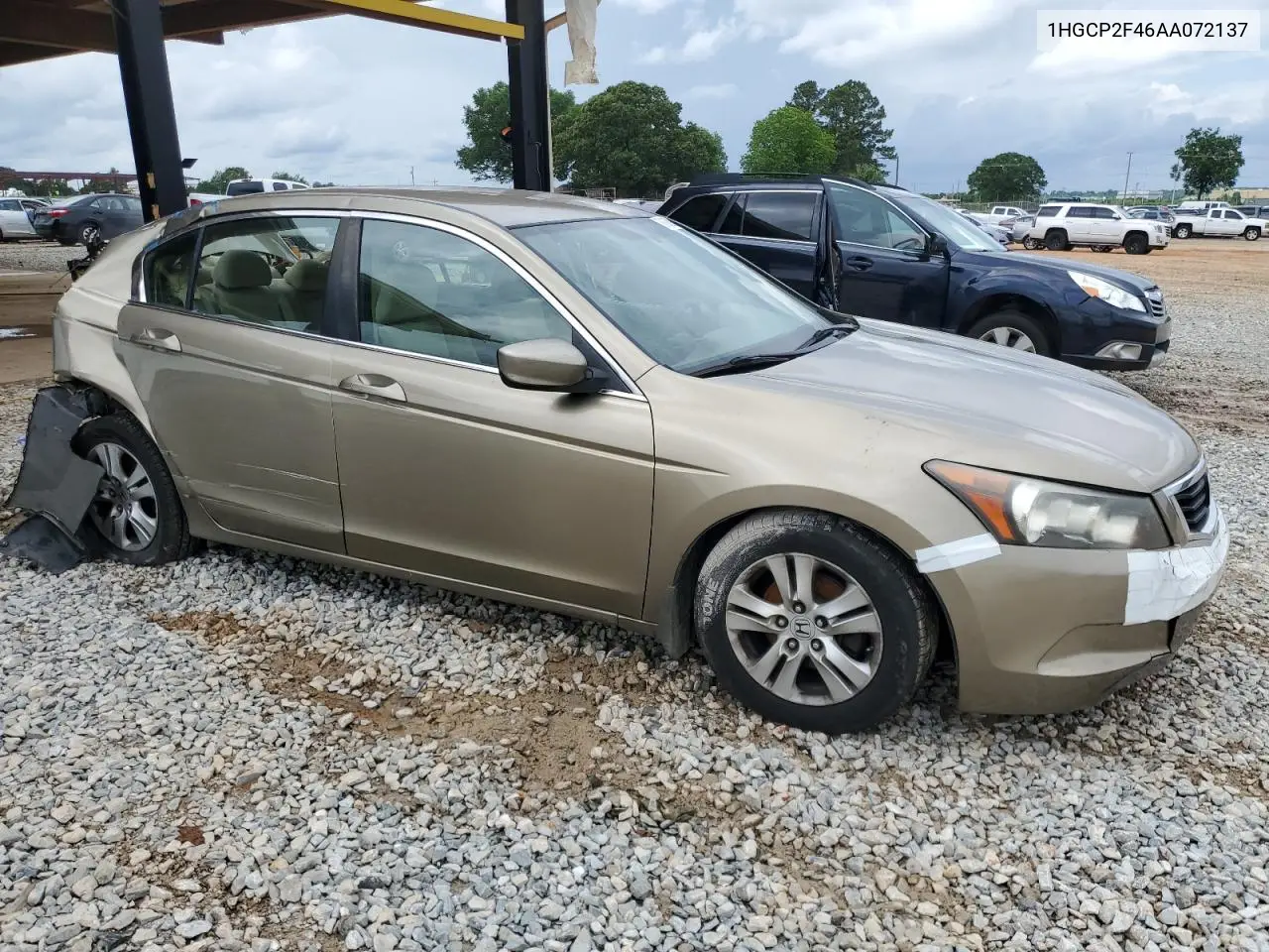 2010 Honda Accord Lxp VIN: 1HGCP2F46AA072137 Lot: 56883385
