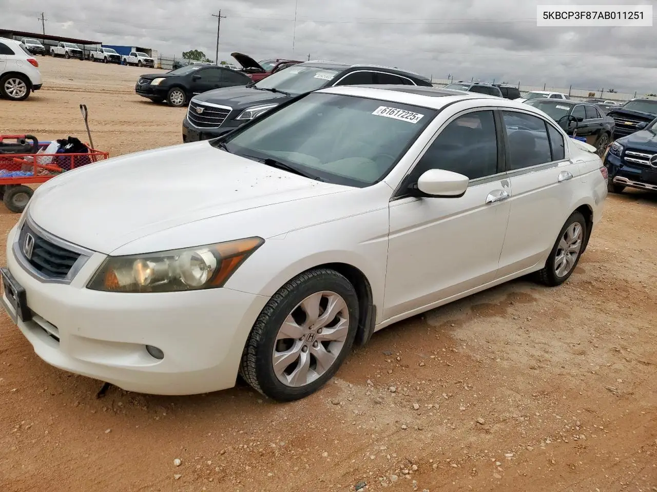2010 Honda Accord Exl VIN: 5KBCP3F87AB011251 Lot: 61617225