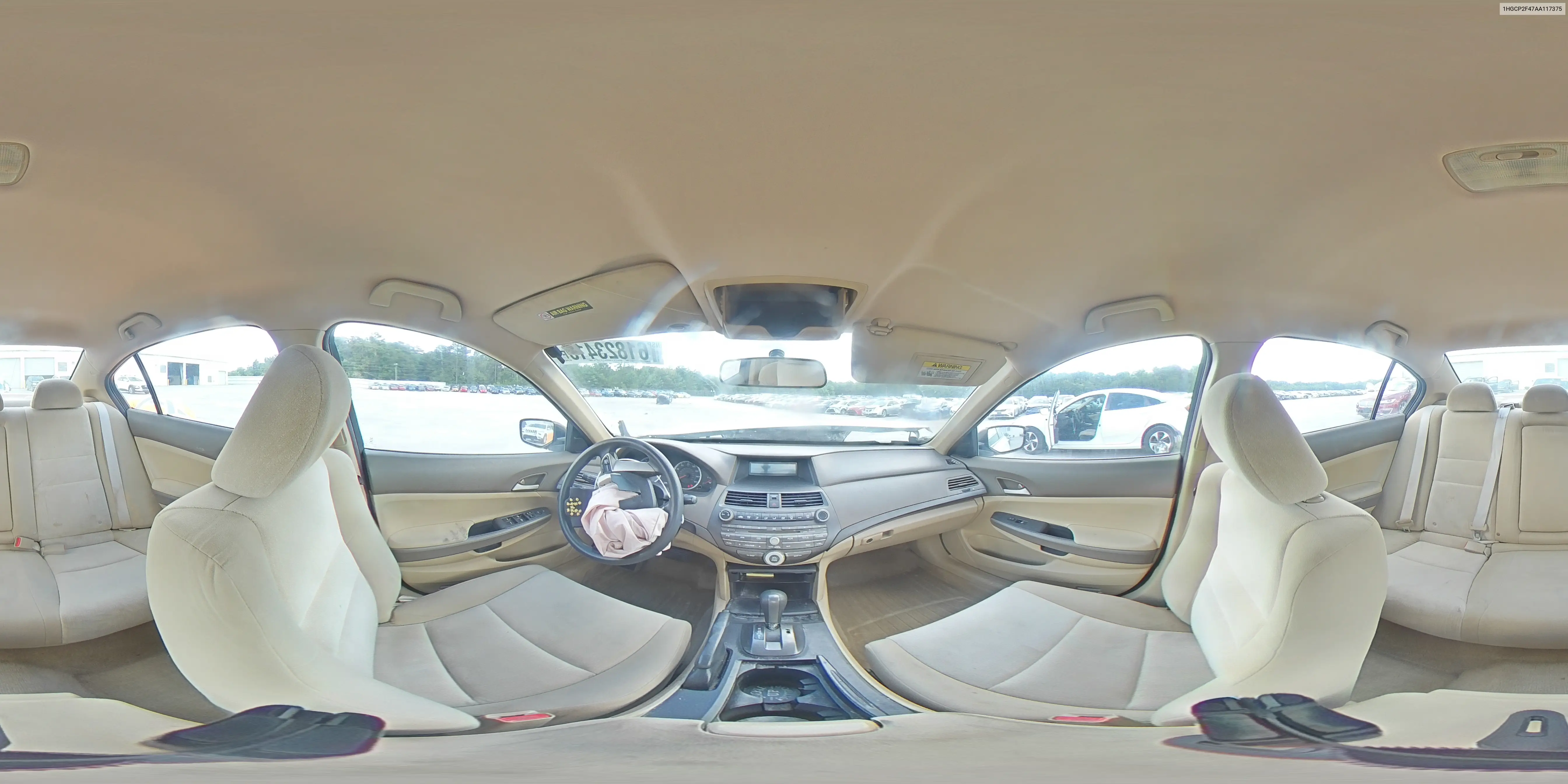 2010 Honda Accord Lxp VIN: 1HGCP2F47AA117375 Lot: 61823415