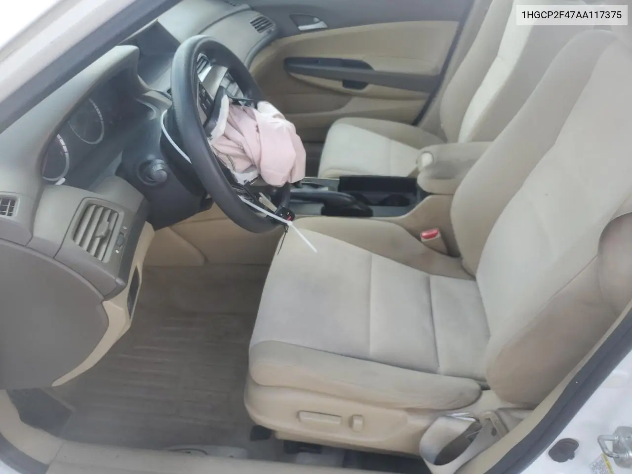 2010 Honda Accord Lxp VIN: 1HGCP2F47AA117375 Lot: 61823415