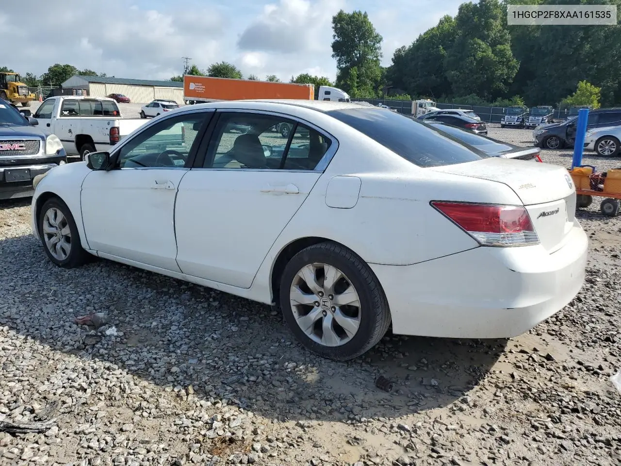 2010 Honda Accord Exl VIN: 1HGCP2F8XAA161535 Lot: 61951235