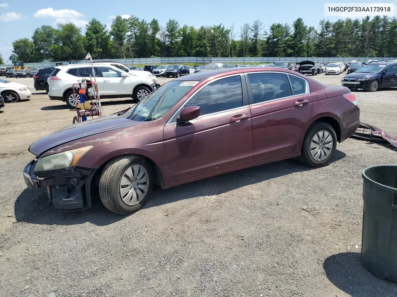2010 Honda Accord Lx VIN: 1HGCP2F33AA173918 Lot: 62075585